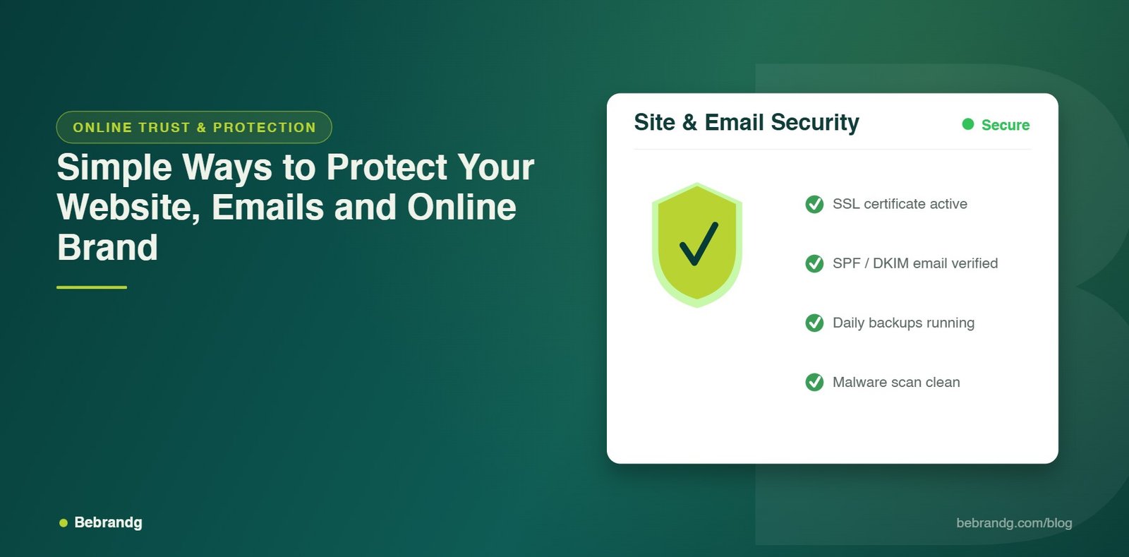 Bebrandg article about online trust protection