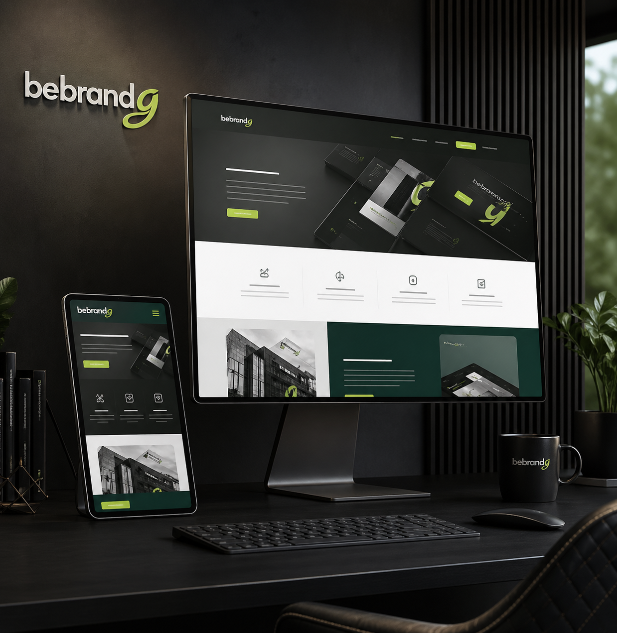 Responsive website design preview