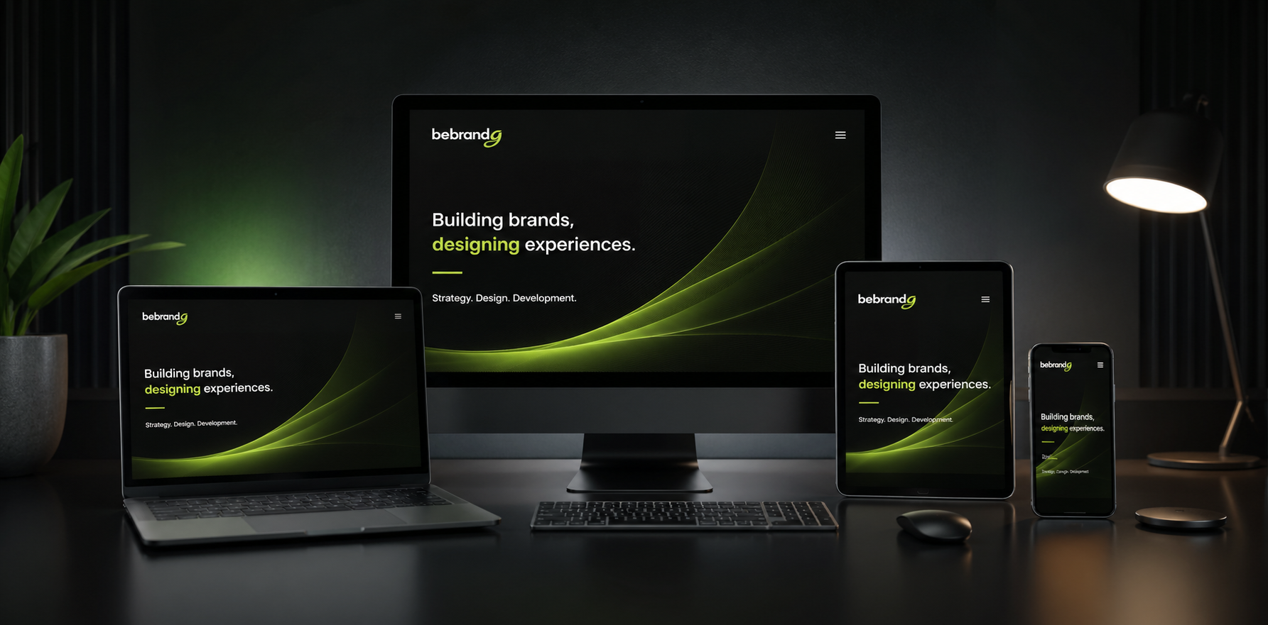 Professional website design presentation